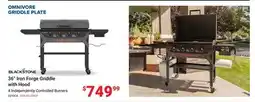 Visions Electronics BLACKSTONE 36 Iron Forge Griddle with Hood offer