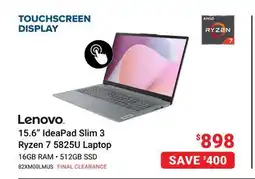 Visions Electronics 15.6 IdeaPad Slim 3 Ryzen 7 5825U Laptop offer