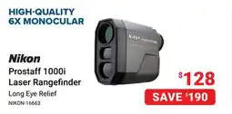 Visions Electronics Nikon Prostaff 1000i Laser Rangefinder offer