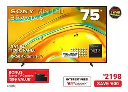 Visions Electronics SONY Mini LED BRAVIA 5 75 offer