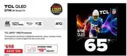 Visions Electronics TCL QLED Q79K 4K Smart TV offer