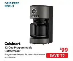 Visions Electronics Cuisinart 12-Cup Programmable Coffeemaker offer