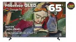 Visions Electronics Hisense QLED S7N Canvas Art 4K Smart TV 65 offer