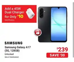 Visions Electronics Samsung Galaxy A17 (5G, 128GB) offer