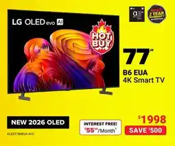 Visions Electronics LG 77 B6 EUA 4K Smart TV offer