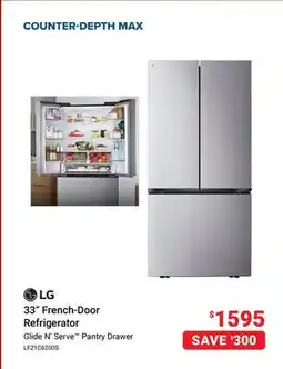 Visions Electronics LG 33 French-Door Refrigerator offer