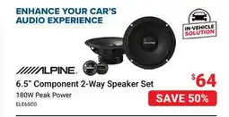 Visions Electronics ALPINE 6.5 Component 2-Way Speaker Set offer
