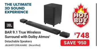 Visions Electronics JBL BAR 9.1 True Wireless Surround with Dolby Atmos offer