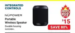 Visions Electronics NÜPOWER Portable Wireless Speaker offer