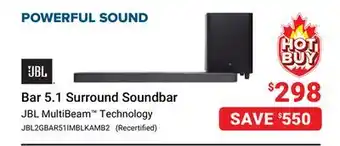 Visions Electronics JBL Bar 5.1 Surround Soundbar offer
