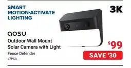 Visions Electronics AOSU Outdoor Wall Mount Solar Camera with Light offer