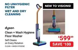 Visions Electronics dyson Clean + Wash Hygiene Floor Washer offer