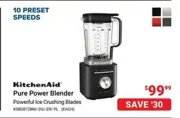 Visions Electronics KitchenAid Pure Power Blender offer