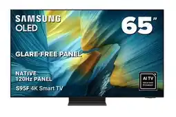 Visions Electronics Samsung OLED 65 GLARE-FREE PANEL NATIVE 120Hz PANEL S95F 4K Smart TV offer