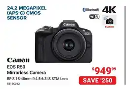 Visions Electronics Canon EOS R50 Mirrorless Camera offer