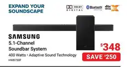 Visions Electronics SAMSUNG 5.1-Channel Soundbar System offer