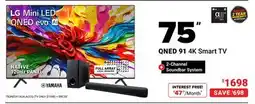 Visions Electronics LG 75 QNED 91 4K Smart TV offer