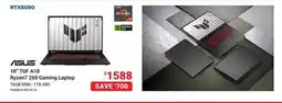 Visions Electronics ASUS 18 TUF A18 Ryzen7 260 Gaming Laptop offer