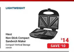 Visions Electronics Hauz Non-Stick Compact Sandwich Maker offer