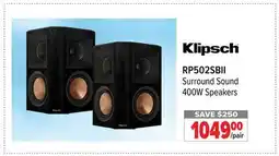 2001 Audio Video RP502SBII Klipsch Surround Sound 400W Speakers offer