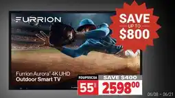 2001 Audio Video Furrion Aurora 55 4K UHD Outdoor Smart TV offer