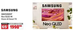 2001 Audio Video QN65QN90F SAMSUNG Neo QLED 4K Vision AI Smart TV 65 offer