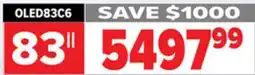 2001 Audio Video OLED83C6 LG OLED EVO AI C6 4K SMART TV 83 offer
