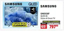 2001 Audio Video QN65Q8F SAMSUNG QLED 4K Vision AI Smart TV 65 offer