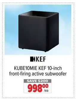 2001 Audio Video KEF 10-inch front-firing active subwoofer offer