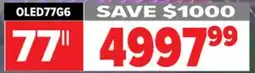 2001 Audio Video LG OLED evo AI G6 4K Smart TV 2026 77 offer