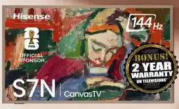 2001 Audio Video 55S7N Hisense Canvas TV 55 offer