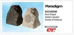 2001 Audio Video PARADIGM Rock-Shaped Outdoor Speaker - Granite & Fieldstone offer