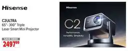 2001 Audio Video Hisense C2ULTRA 65-300 Triple Laser Smart Mini Projector offer