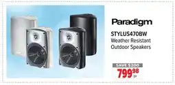 2001 Audio Video PARADIGM Weather Resistant Outdoor Speakers offer