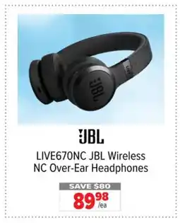 2001 Audio Video JBL Wireless NC Over-Ear Headphones offer