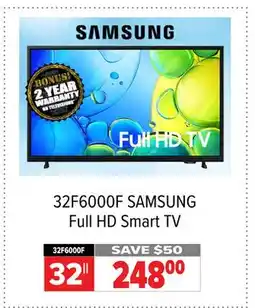 2001 Audio Video 32F6000F SAMSUNG 32 Full HD Smart TV offer