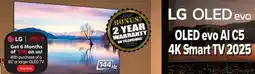 2001 Audio Video OLED55C5 LG OLED evo AI C5 4K Smart TV 2025 offer