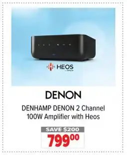 2001 Audio Video DENHAMP DENON 2 Channel 100W Amplifier with Heos offer
