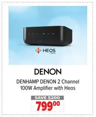 2001 Audio Video DENHAMP DENON 2 Channel 100W Amplifier with Heos offer