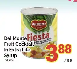 T&T Supermarket DEL MONTE FRUIT COCKTAIL IN EXTRA LITE SYRUP offer