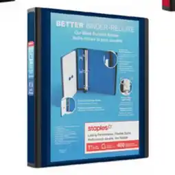 Staples Staples Better Binder - 1-1/2 - Blue offer