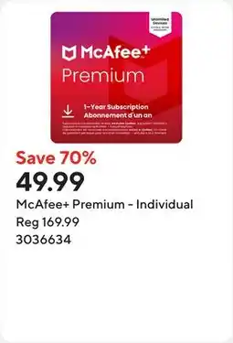 Staples McAfee+ Premium - Individual offer