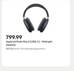 Staples Apple AirPods Max 2 (USB-C) - Midnight offer
