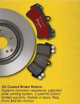 PartSource Brembo UV Coated Brake Rotors offer