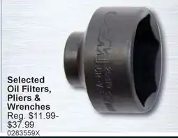 PartSource Selected Oil Filters Pliers & Wrenches offer
