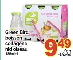 T&T Supermarket GREEN BIRD BOISSON COLLAGÈNE NID OISEAU, 185mlx4 offer