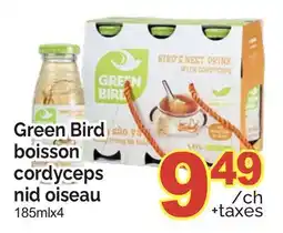 T&T Supermarket GREEN BIRD BOISSON CORDYCEPS NID OISEAU, 185mlx4 offer