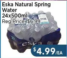 Blue Sky Supermarket Eska Natural Spring Water offer