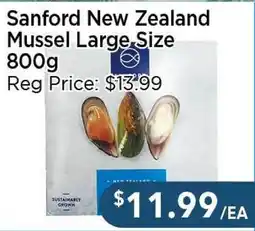 Blue Sky Supermarket Sanford New Zealand Mussel Large Size offer