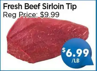 Blue Sky Supermarket Fresh Beef Sirloin Tip offer